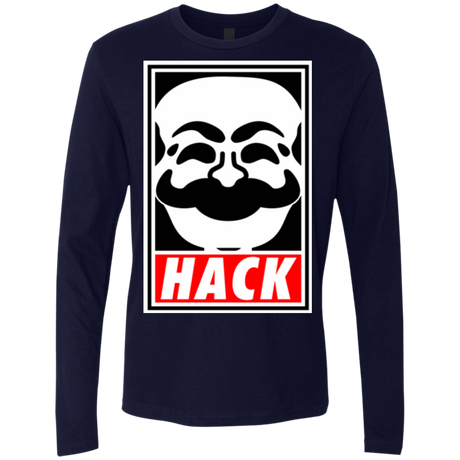 T-Shirts Midnight Navy / Small Hack society Men's Premium Long Sleeve