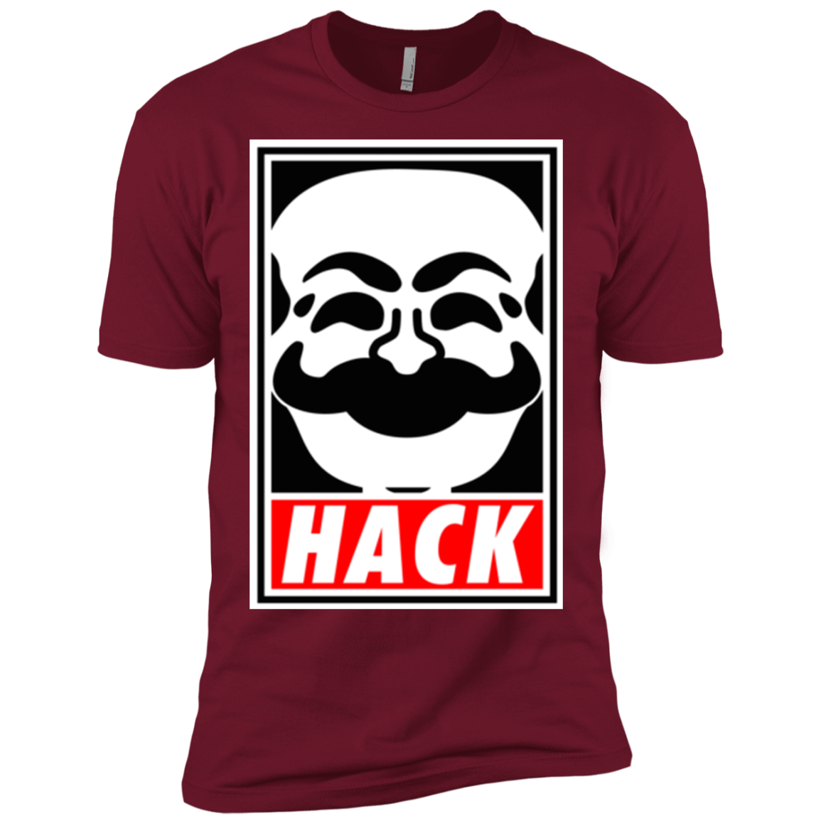 T-Shirts Cardinal / X-Small Hack society Men's Premium T-Shirt