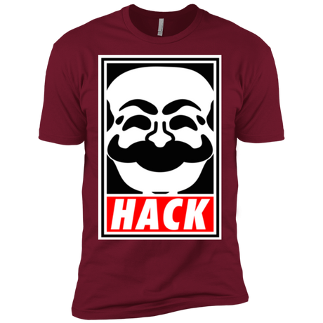 T-Shirts Cardinal / X-Small Hack society Men's Premium T-Shirt