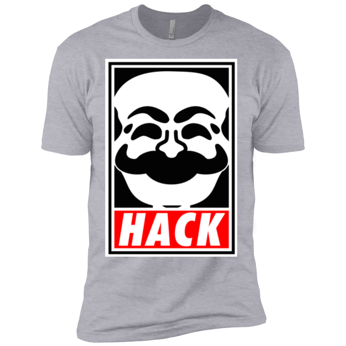 T-Shirts Heather Grey / X-Small Hack society Men's Premium T-Shirt
