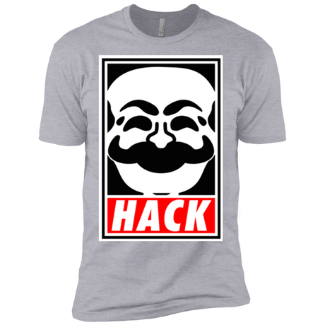 T-Shirts Heather Grey / X-Small Hack society Men's Premium T-Shirt