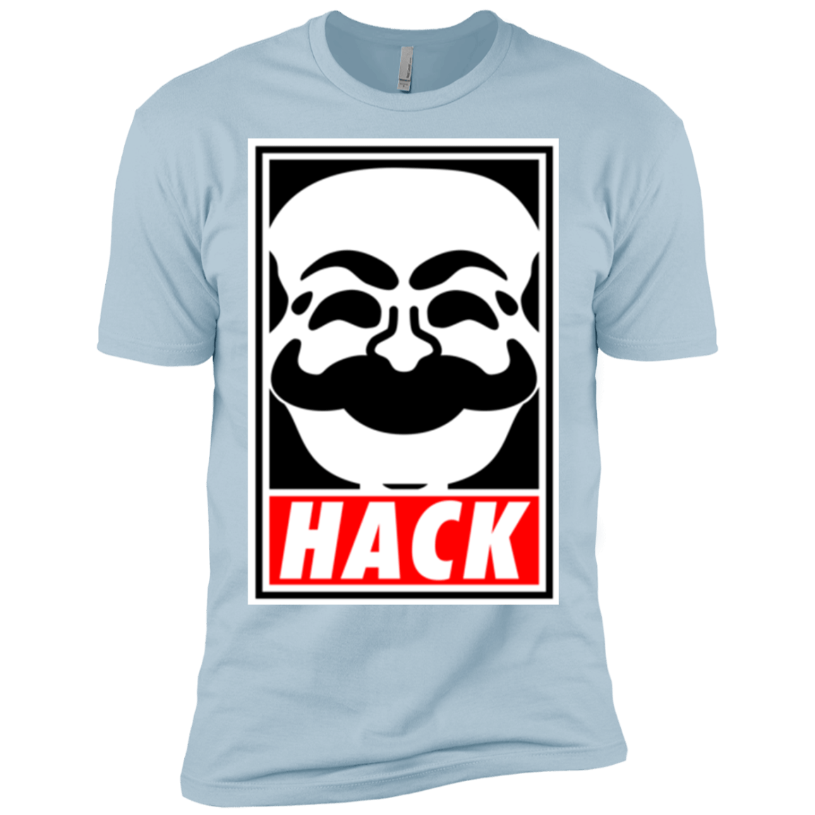 T-Shirts Light Blue / X-Small Hack society Men's Premium T-Shirt