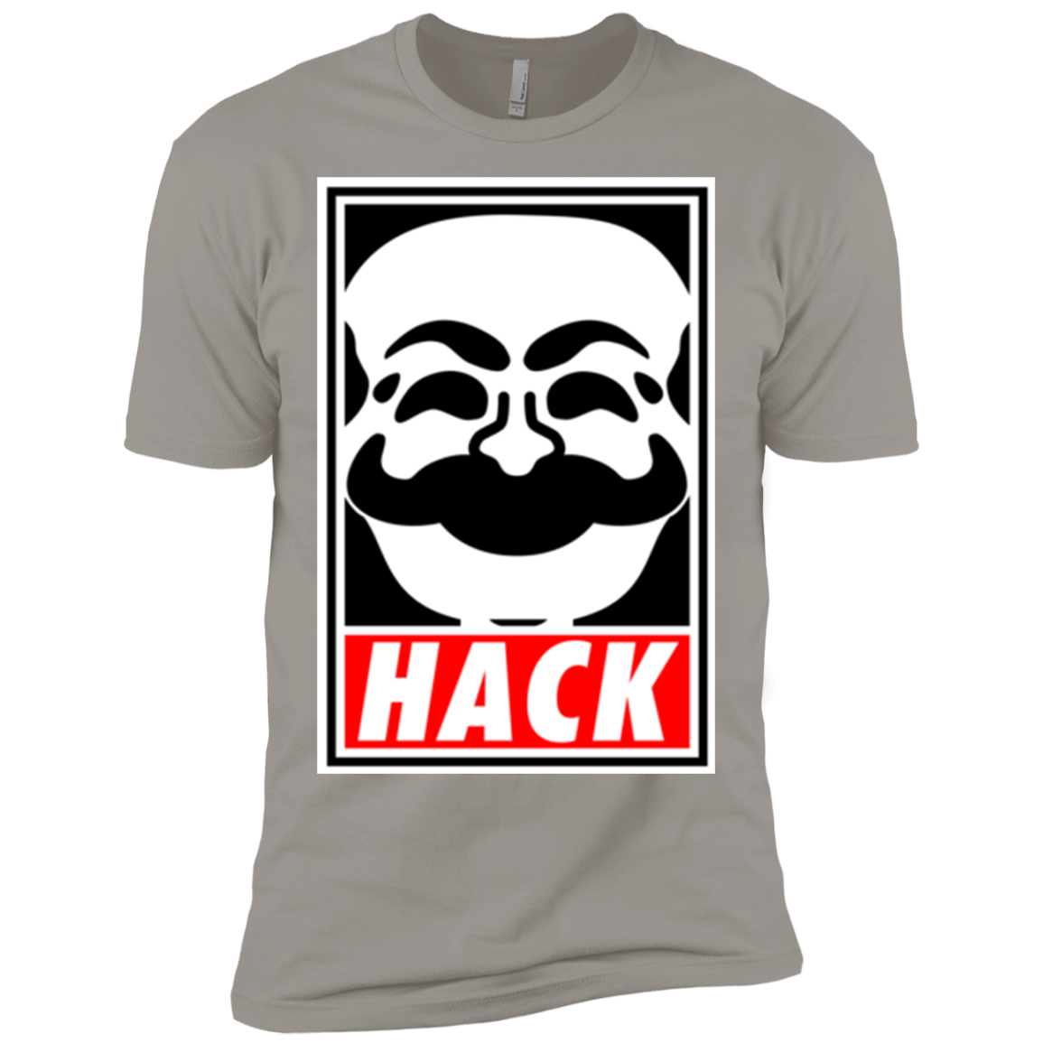 T-Shirts Light Grey / X-Small Hack society Men's Premium T-Shirt