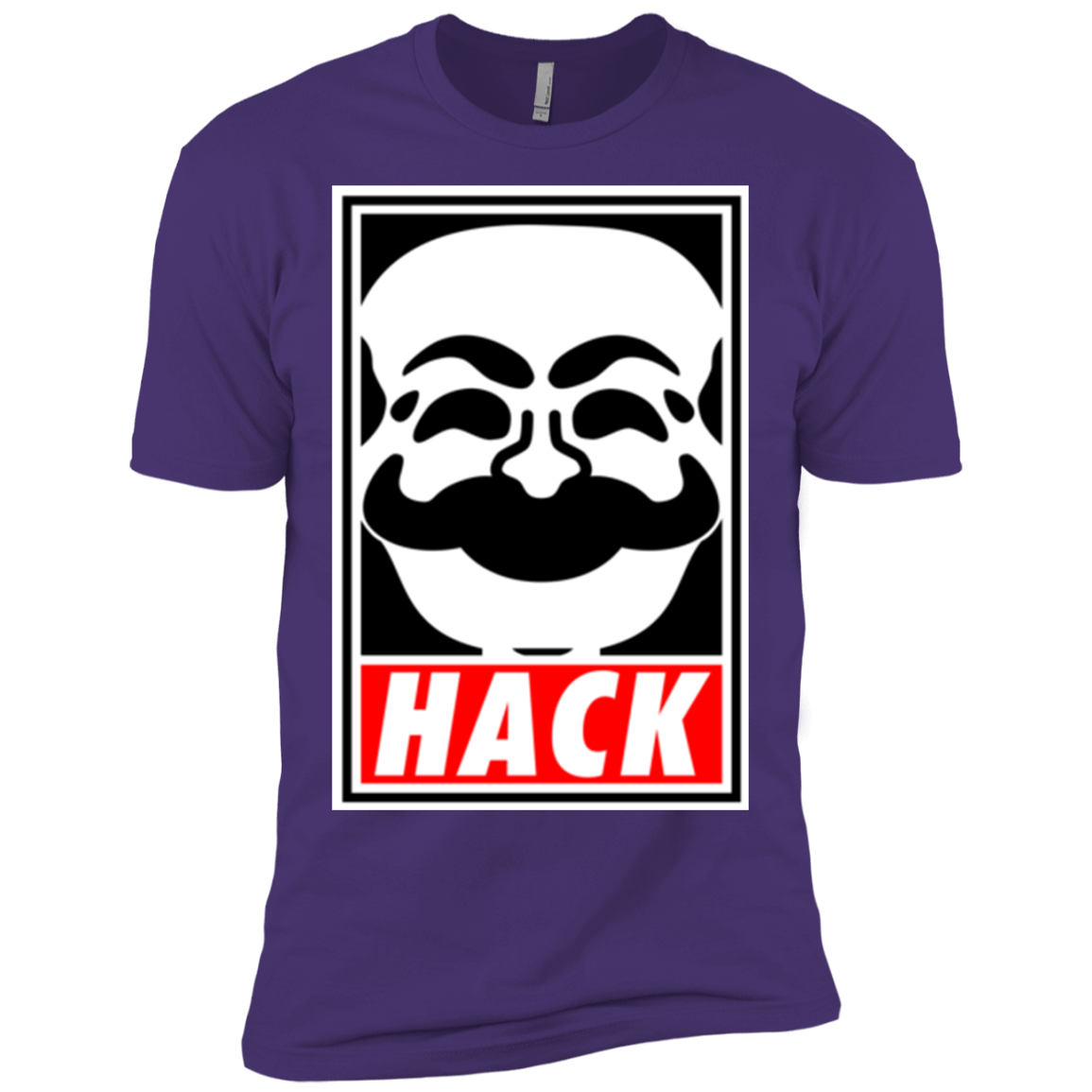T-Shirts Purple / X-Small Hack society Men's Premium T-Shirt
