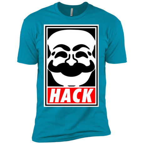 T-Shirts Turquoise / X-Small Hack society Men's Premium T-Shirt