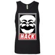T-Shirts Black / Small Hack society Men's Premium Tank Top