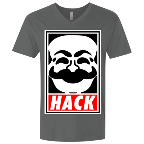 T-Shirts Heavy Metal / X-Small Hack society Men's Premium V-Neck