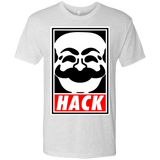 T-Shirts Heather White / Small Hack society Men's Triblend T-Shirt