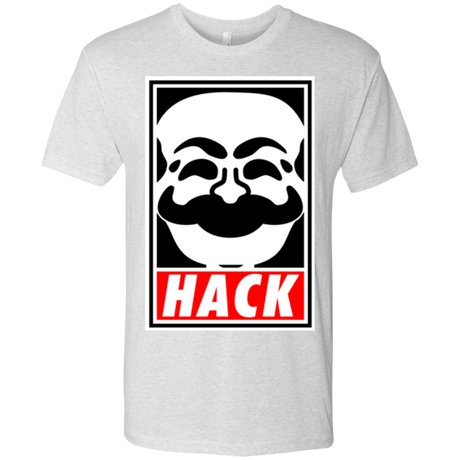 T-Shirts Heather White / Small Hack society Men's Triblend T-Shirt