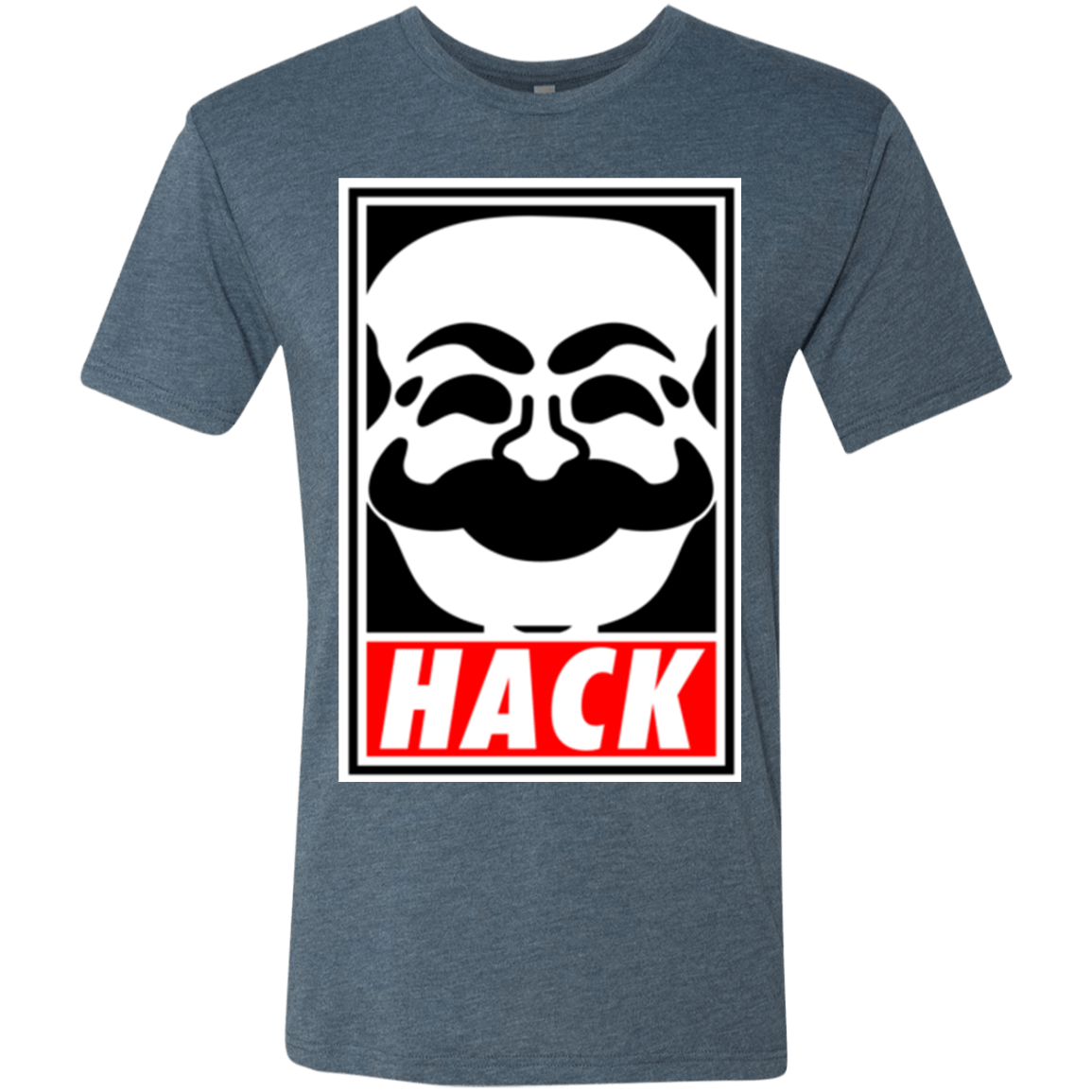 T-Shirts Indigo / Small Hack society Men's Triblend T-Shirt