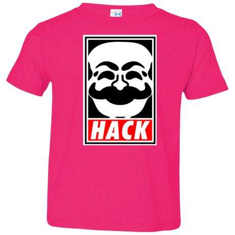 T-Shirts Hot Pink / 2T Hack society Toddler Premium T-Shirt