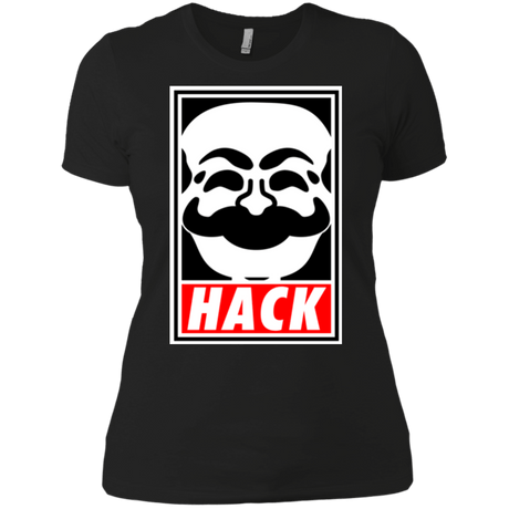 T-Shirts Black / X-Small Hack society Women's Premium T-Shirt