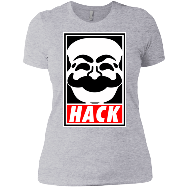 T-Shirts Heather Grey / X-Small Hack society Women's Premium T-Shirt