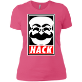 T-Shirts Hot Pink / X-Small Hack society Women's Premium T-Shirt