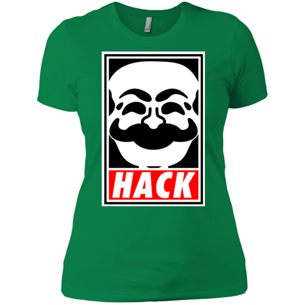 T-Shirts Kelly Green / X-Small Hack society Women's Premium T-Shirt