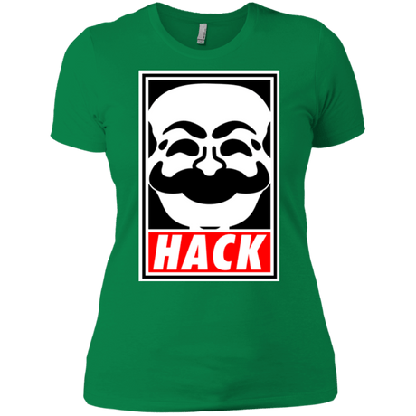 T-Shirts Kelly Green / X-Small Hack society Women's Premium T-Shirt