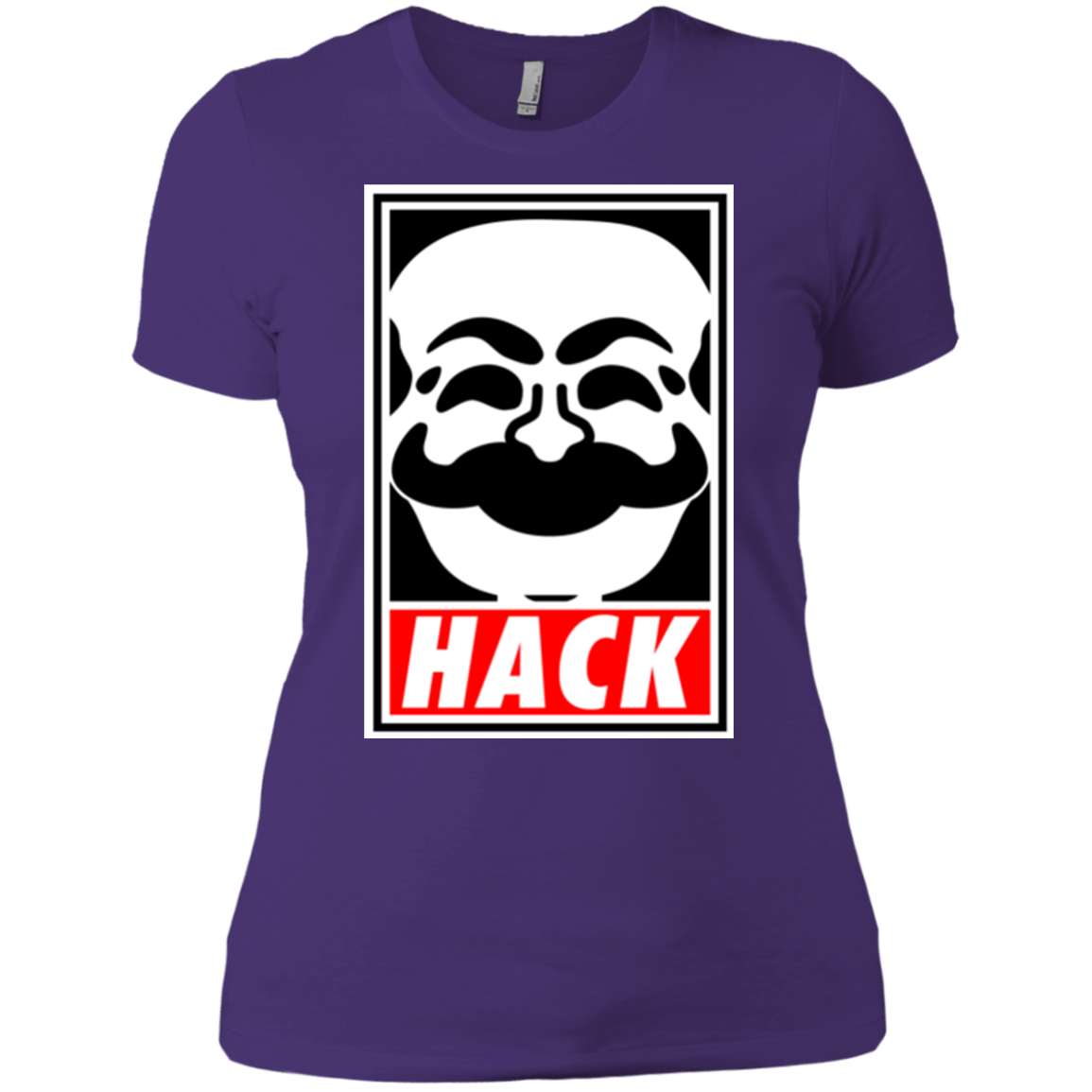 T-Shirts Purple / X-Small Hack society Women's Premium T-Shirt