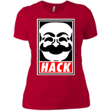 T-Shirts Red / X-Small Hack society Women's Premium T-Shirt