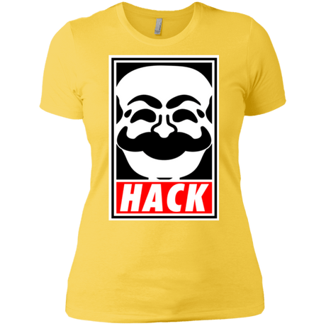 T-Shirts Vibrant Yellow / X-Small Hack society Women's Premium T-Shirt