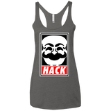 T-Shirts Premium Heather / X-Small Hack society Women's Triblend Racerback Tank