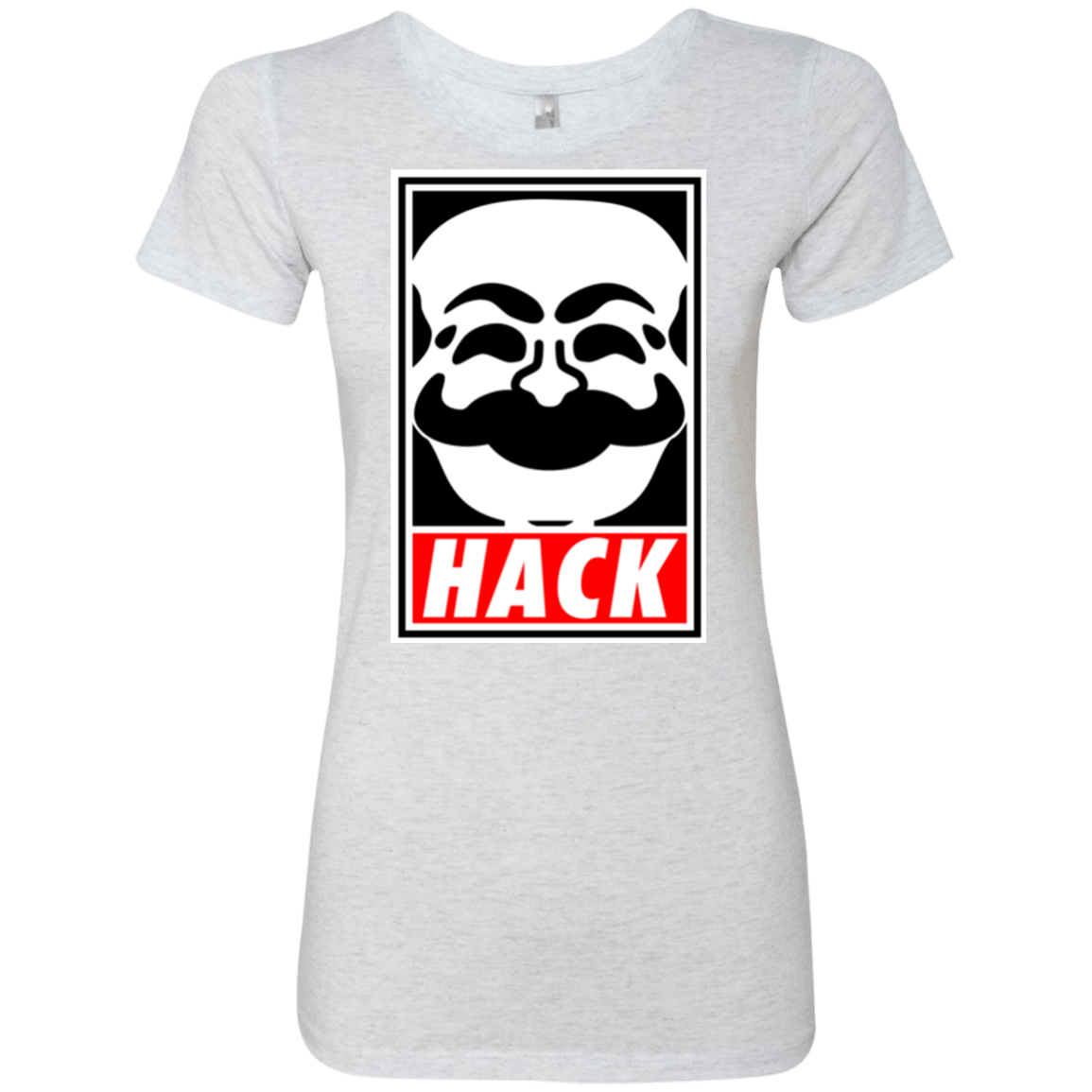 T-Shirts Heather White / Small Hack society Women's Triblend T-Shirt