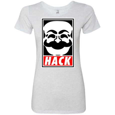 T-Shirts Heather White / Small Hack society Women's Triblend T-Shirt