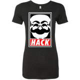 T-Shirts Vintage Black / Small Hack society Women's Triblend T-Shirt
