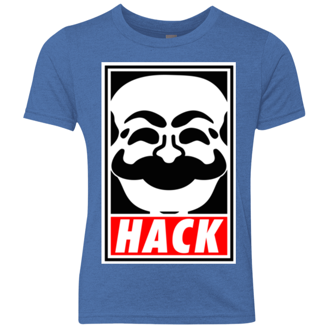 T-Shirts Vintage Royal / YXS Hack society Youth Triblend T-Shirt