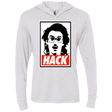 T-Shirts Heather White / X-Small Hack Triblend Long Sleeve Hoodie Tee