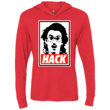 T-Shirts Vintage Red / X-Small Hack Triblend Long Sleeve Hoodie Tee