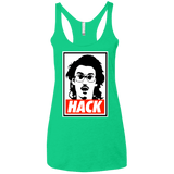 T-Shirts Envy / X-Small Hack Women's Triblend Racerback Tank