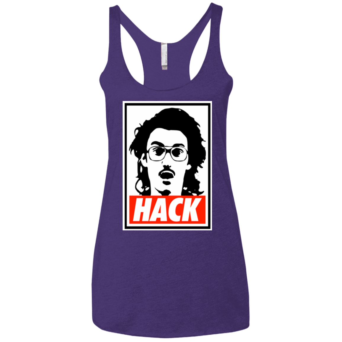 T-Shirts Purple / X-Small Hack Women's Triblend Racerback Tank