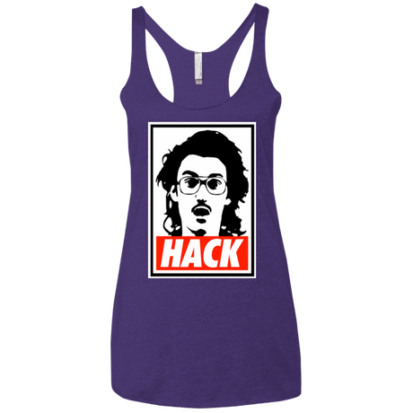 T-Shirts Purple / X-Small Hack Women's Triblend Racerback Tank