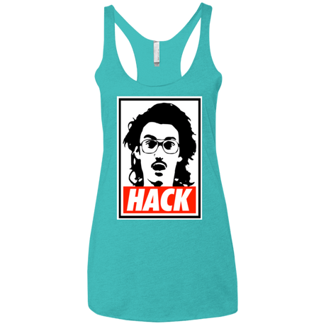 T-Shirts Tahiti Blue / X-Small Hack Women's Triblend Racerback Tank