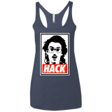 T-Shirts Vintage Navy / X-Small Hack Women's Triblend Racerback Tank