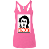 T-Shirts Vintage Pink / X-Small Hack Women's Triblend Racerback Tank