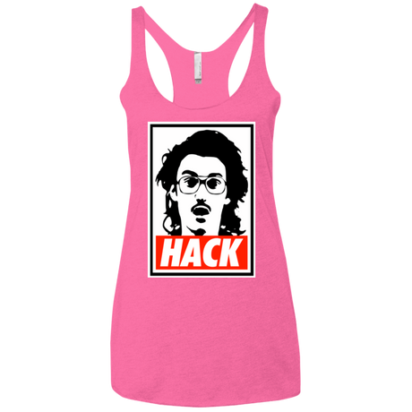 T-Shirts Vintage Pink / X-Small Hack Women's Triblend Racerback Tank