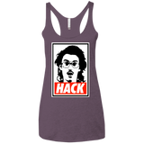 T-Shirts Vintage Purple / X-Small Hack Women's Triblend Racerback Tank
