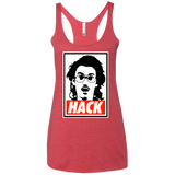 T-Shirts Vintage Red / X-Small Hack Women's Triblend Racerback Tank
