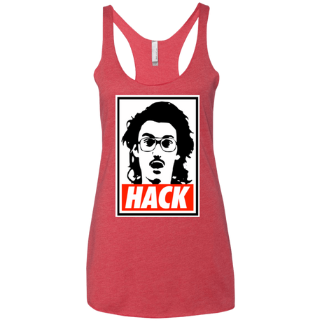 T-Shirts Vintage Red / X-Small Hack Women's Triblend Racerback Tank