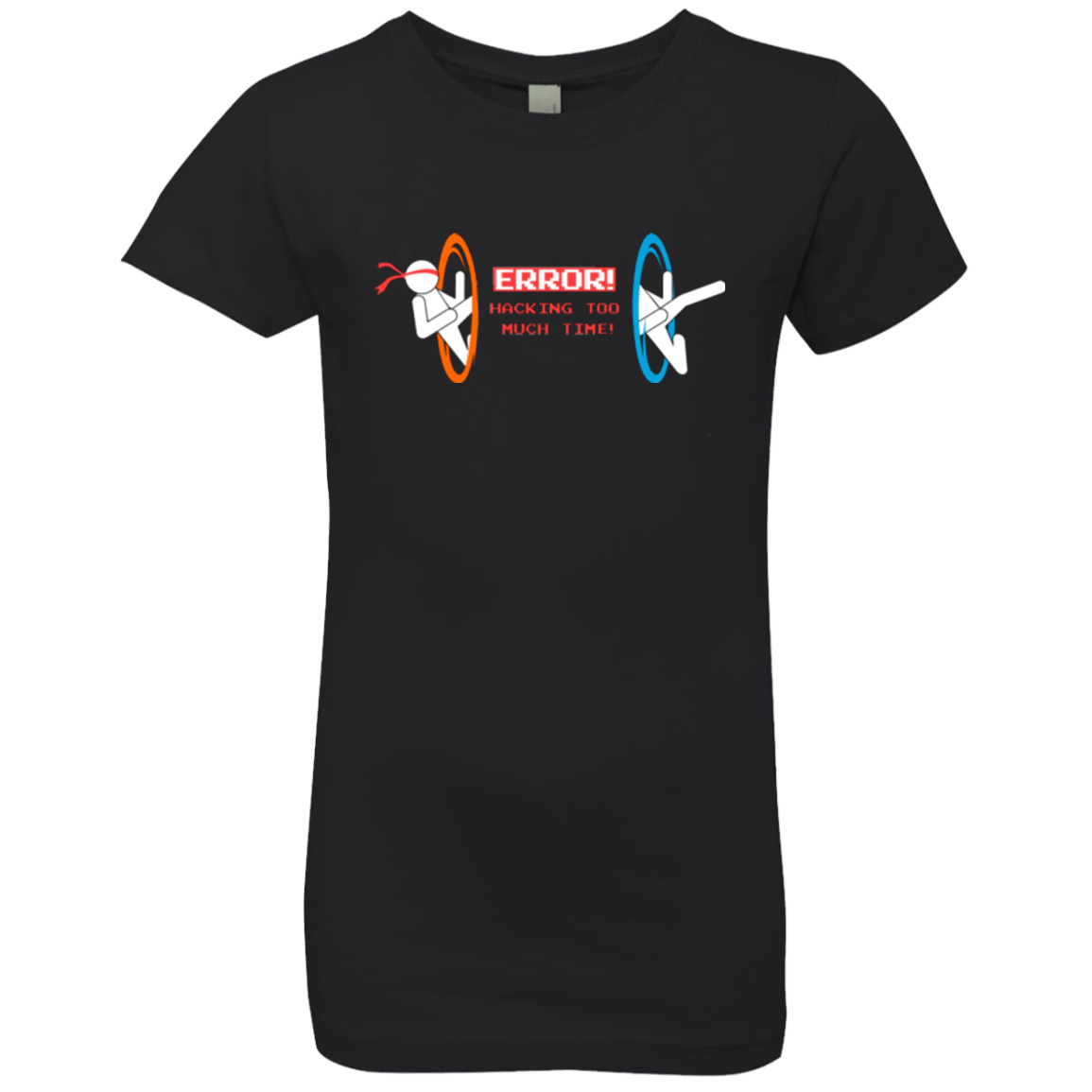 T-Shirts Black / YXS Hacking Error Girls Premium T-Shirt