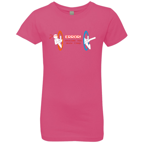 T-Shirts Hot Pink / YXS Hacking Error Girls Premium T-Shirt