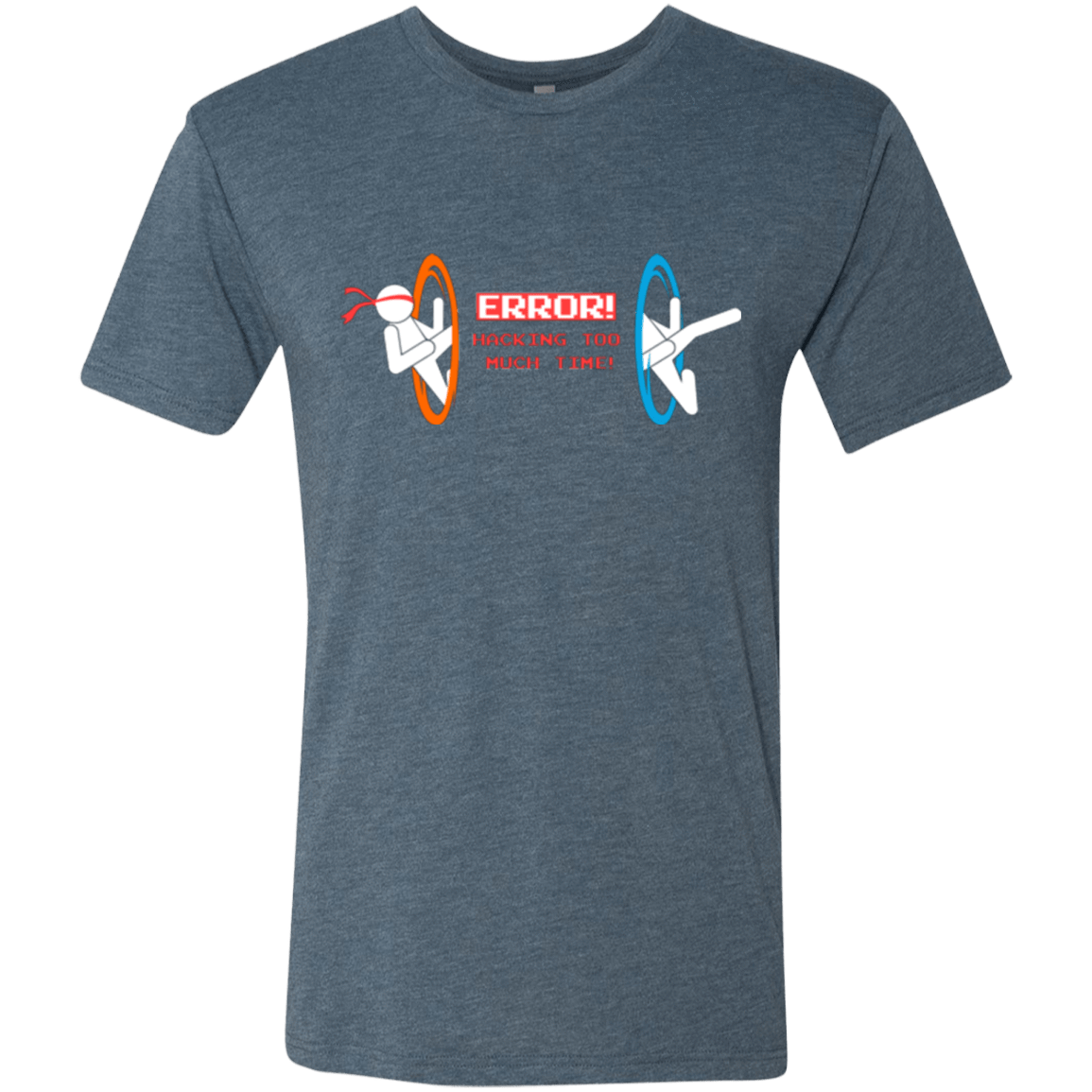 T-Shirts Indigo / Small Hacking Error Men's Triblend T-Shirt