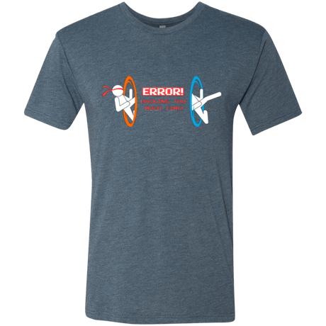 T-Shirts Indigo / Small Hacking Error Men's Triblend T-Shirt