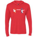 T-Shirts Vintage Red / X-Small Hacking Error Triblend Long Sleeve Hoodie Tee