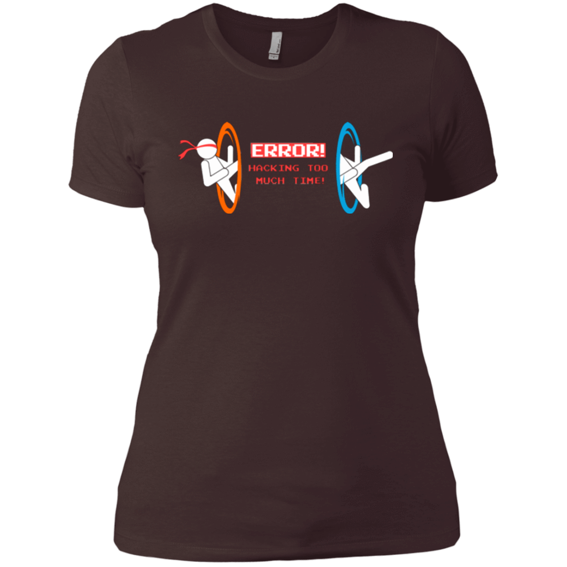T-Shirts Dark Chocolate / X-Small Hacking Error Women's Premium T-Shirt
