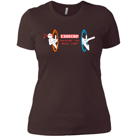 T-Shirts Dark Chocolate / X-Small Hacking Error Women's Premium T-Shirt