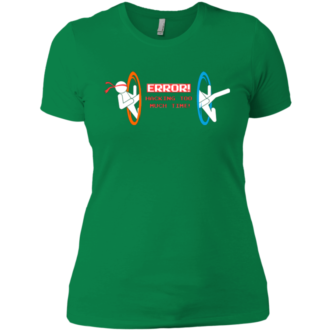 T-Shirts Kelly Green / X-Small Hacking Error Women's Premium T-Shirt