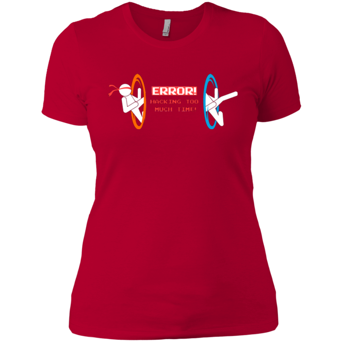 T-Shirts Red / X-Small Hacking Error Women's Premium T-Shirt
