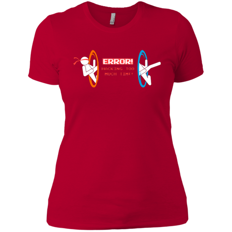 T-Shirts Red / X-Small Hacking Error Women's Premium T-Shirt